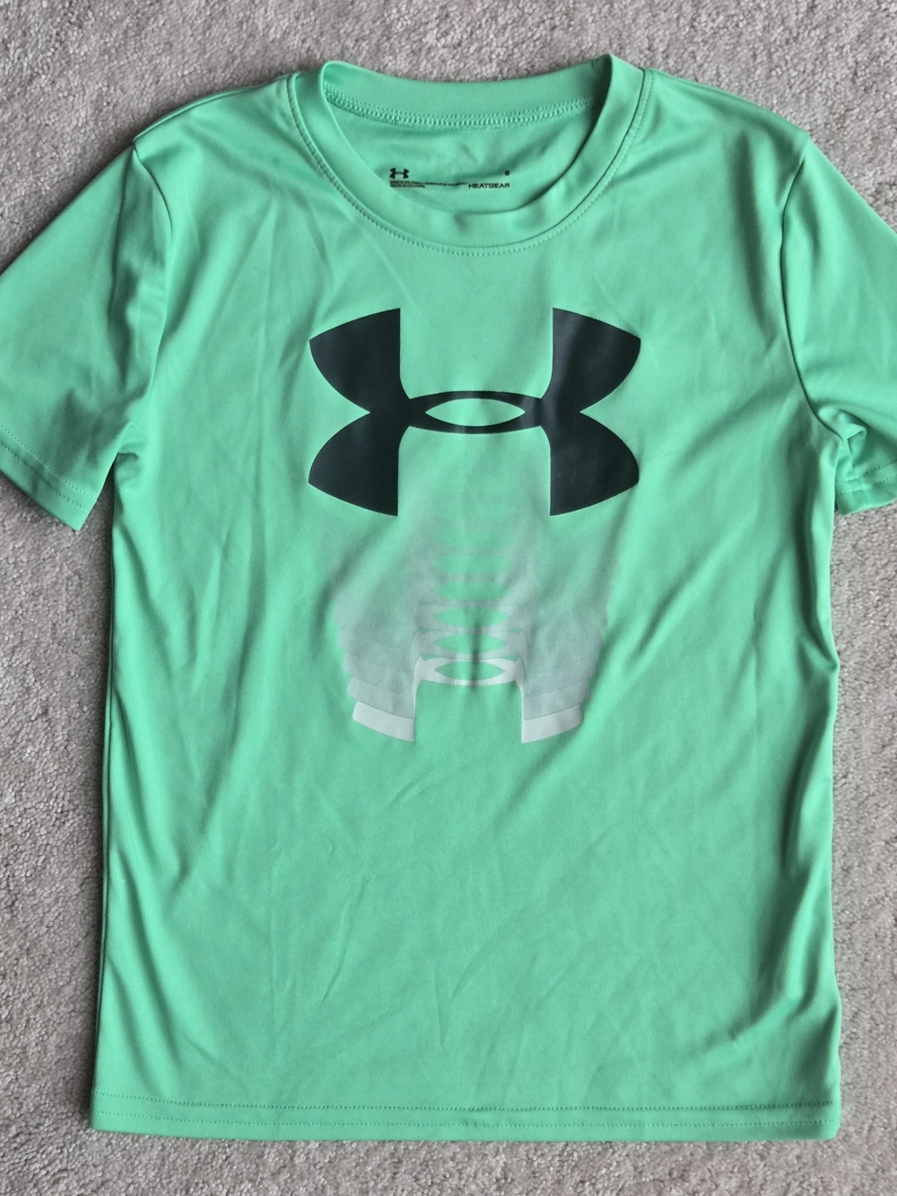 Under Armour Kids' Short Sleeve Tech Tee in Mint Green